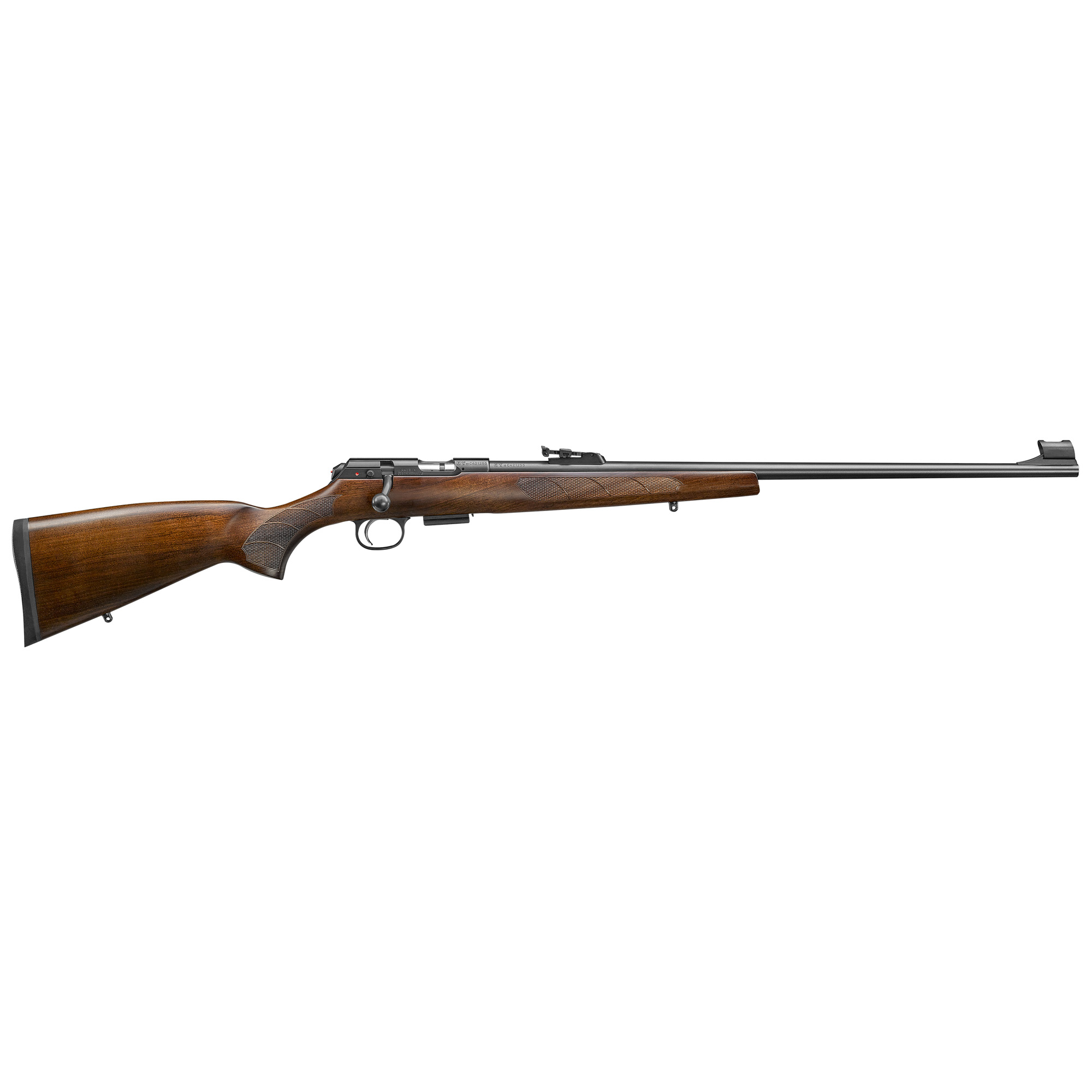 CZ 457 Lux, Bolt Action, 17HMR, 20.5 Cold Hammer Forged Barrel, Black Finish, Walnut Stock, Adjustable Sights, 5 Rounds 02303