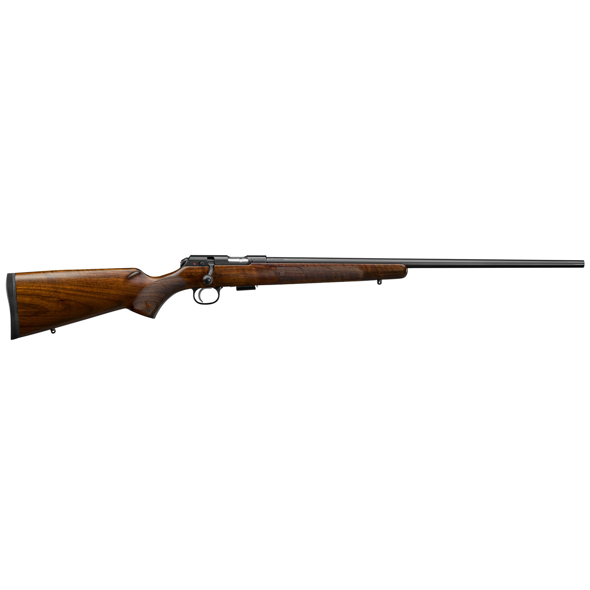 CZ 457 American, Bolt Action, 17HMR, 24.8 Cold Hammer Forged Barrel, Black Finish, Walnut Stock, 5 Rounds 02312