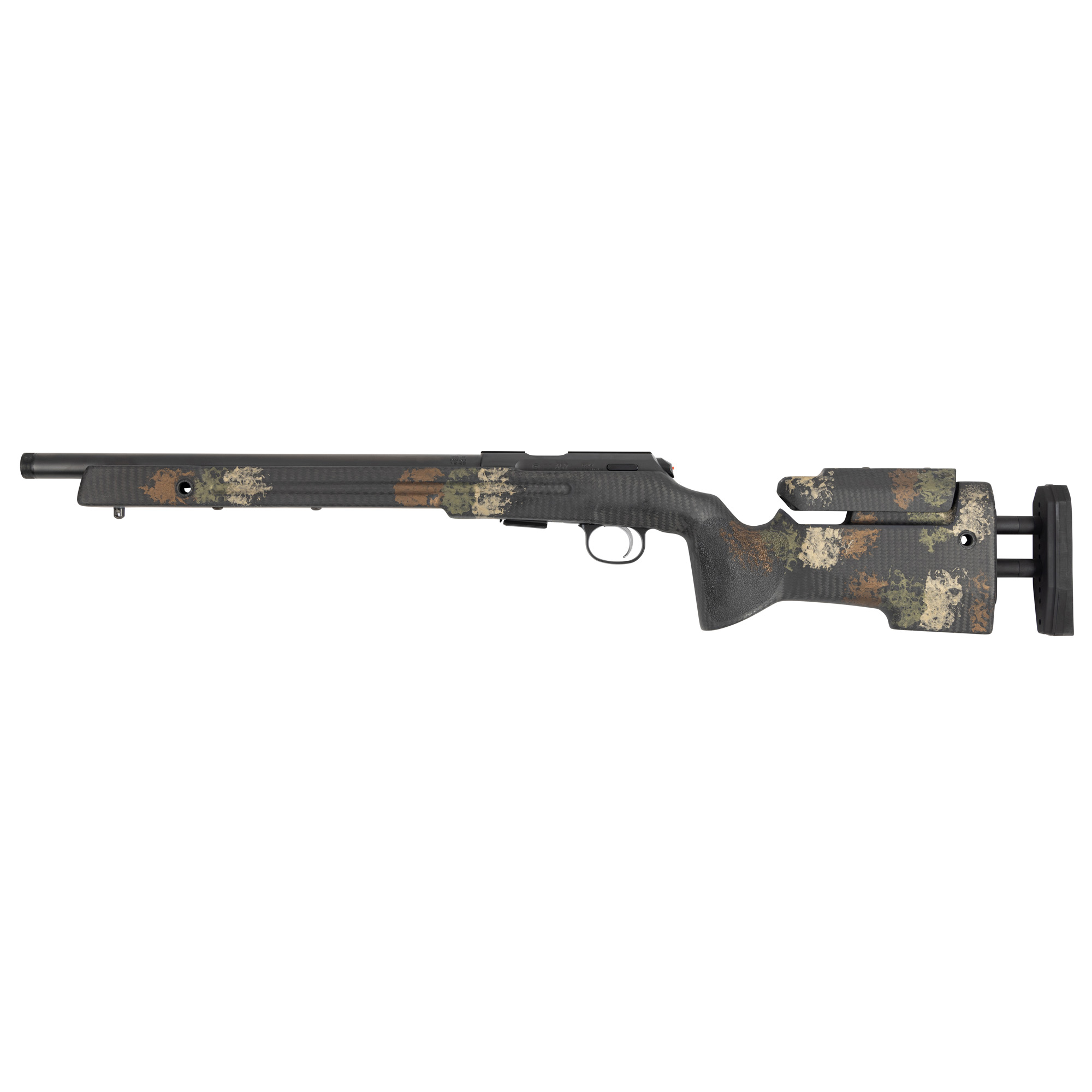 CZ 457 Manners, Bolt Action Rifle, 22 Long Rifle, 16 Barrel, Threaded 1/2X28, 11mm Dovetail, Manners Camo Stock, Adjustable Cheek Riser, 5 Rounds 02326