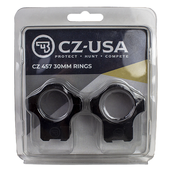 CZ 457 30MM ALUMINUM SCOPE RINGS 11MM DOVET MATTE BLACK