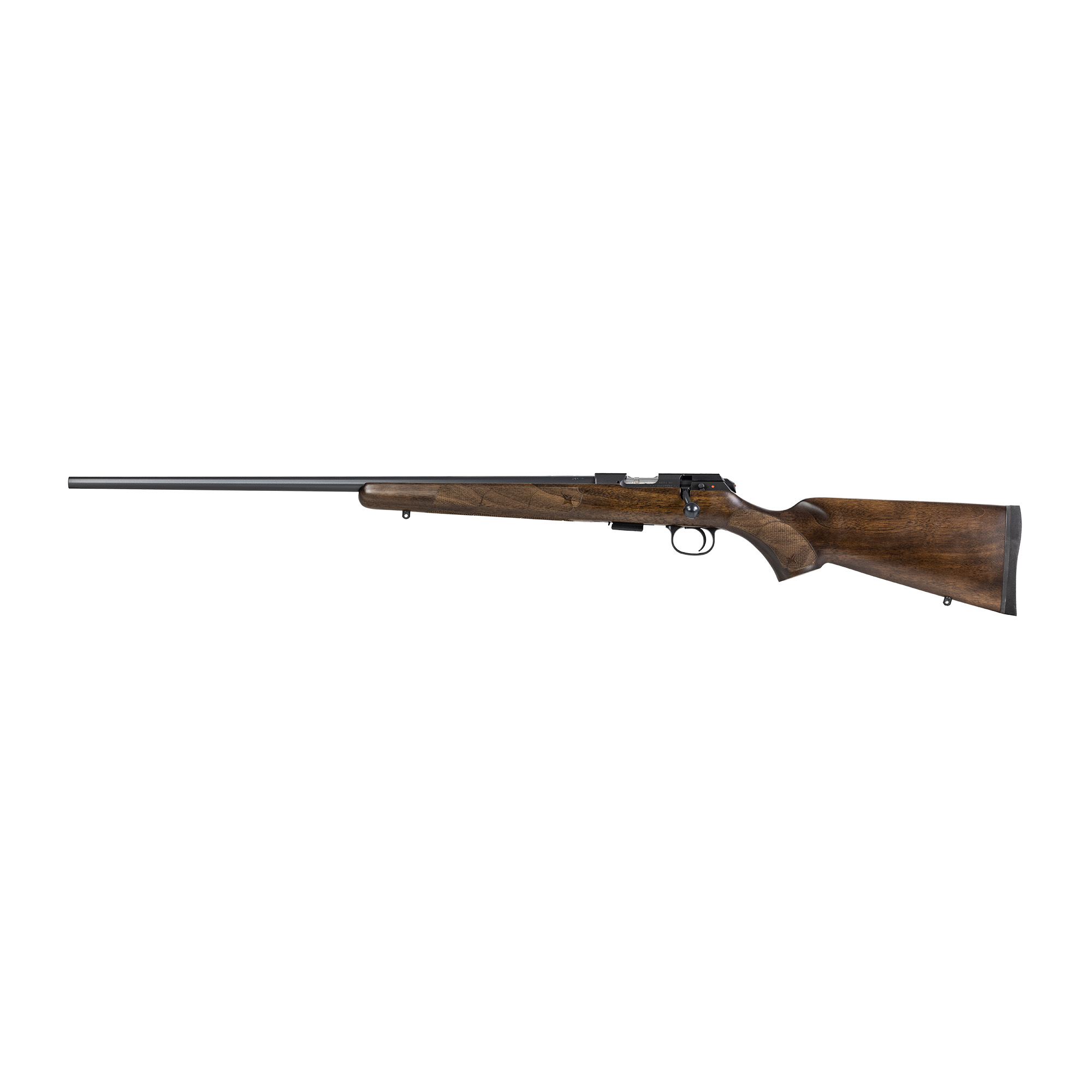CZ 457 American, Bolt Action Rifle, 22 LR, 24 Cold Hammer Forged Barrel, Matte Finish, Black, Wood Stock, 5 Rounds, 1 Magazine, Left Hand 02390
