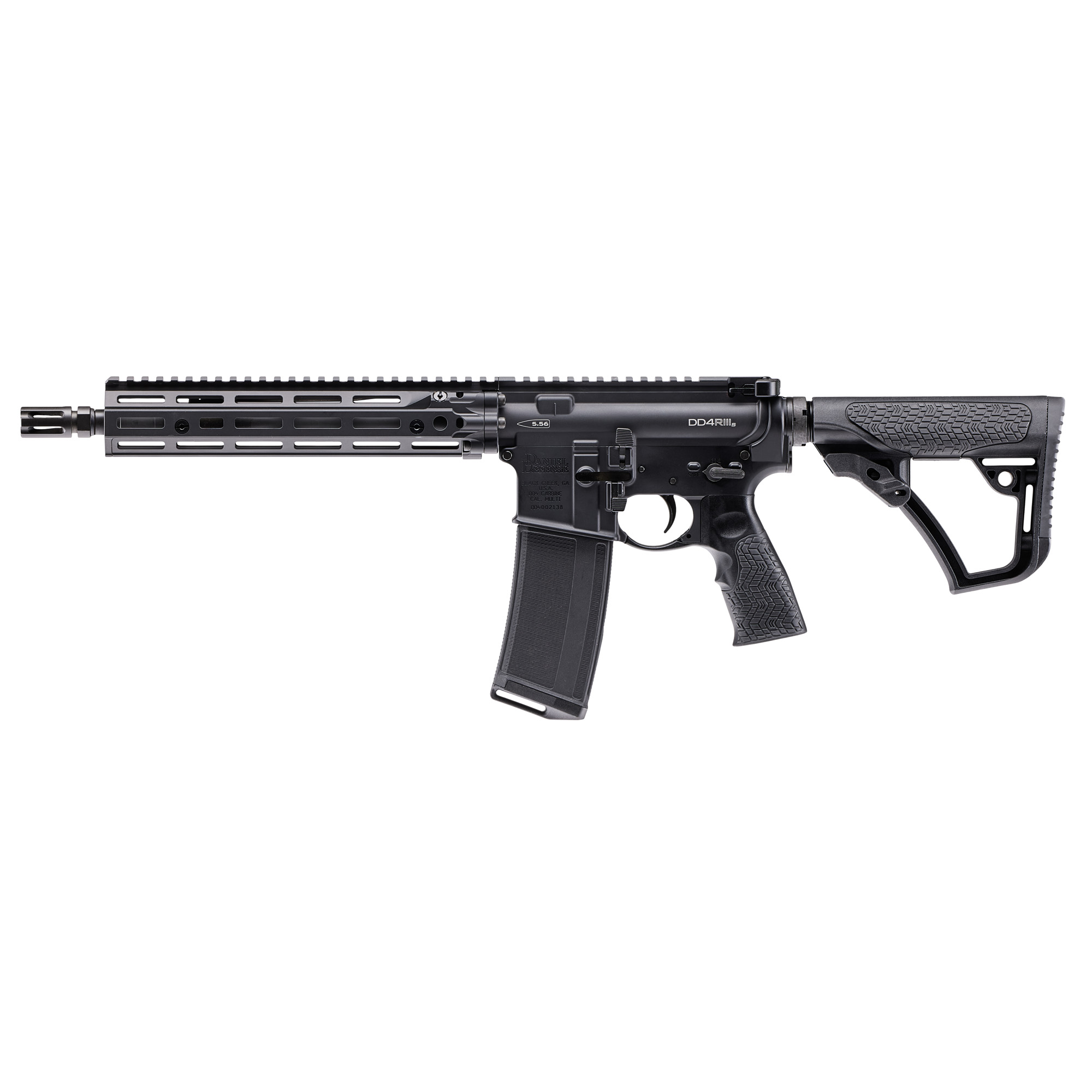 Daniel Defense MK18, RIII, Semi-automatic, SBR, 223 Remington, 556NATO, 10.3, Black, Daniel Defense Grip, 32 Rounds, 1-32Rd Daniel Defense Magazine, Cold Hammer Forged, Ambidextrous, Manual Safety, Anodized, Daniel Defense Stock, Black RISIII 02-088-
