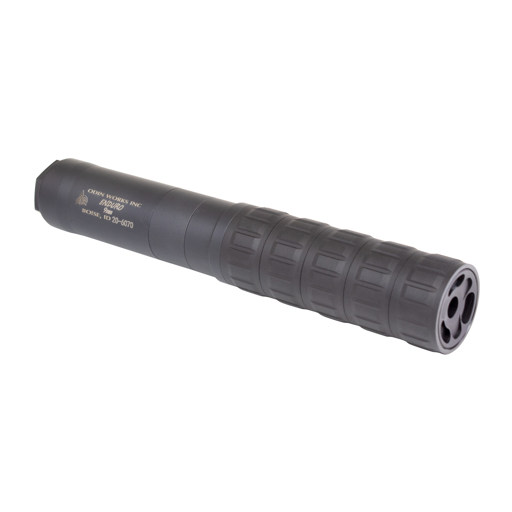 Odin Works Enduro Suppressor, 9MM, Titanium, Anodized Finish, Black SUP-ENDURO-BLK