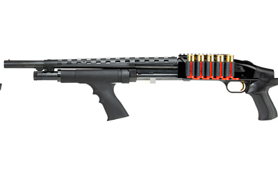 ATI Outdoors Gen II Side Saddle, 9 Shell Customizable, Fits Mossberg 500/590, Fits with Modifications Remington 870, Winchester SXP and Maverick 88, Black Finish A.5.10.2551