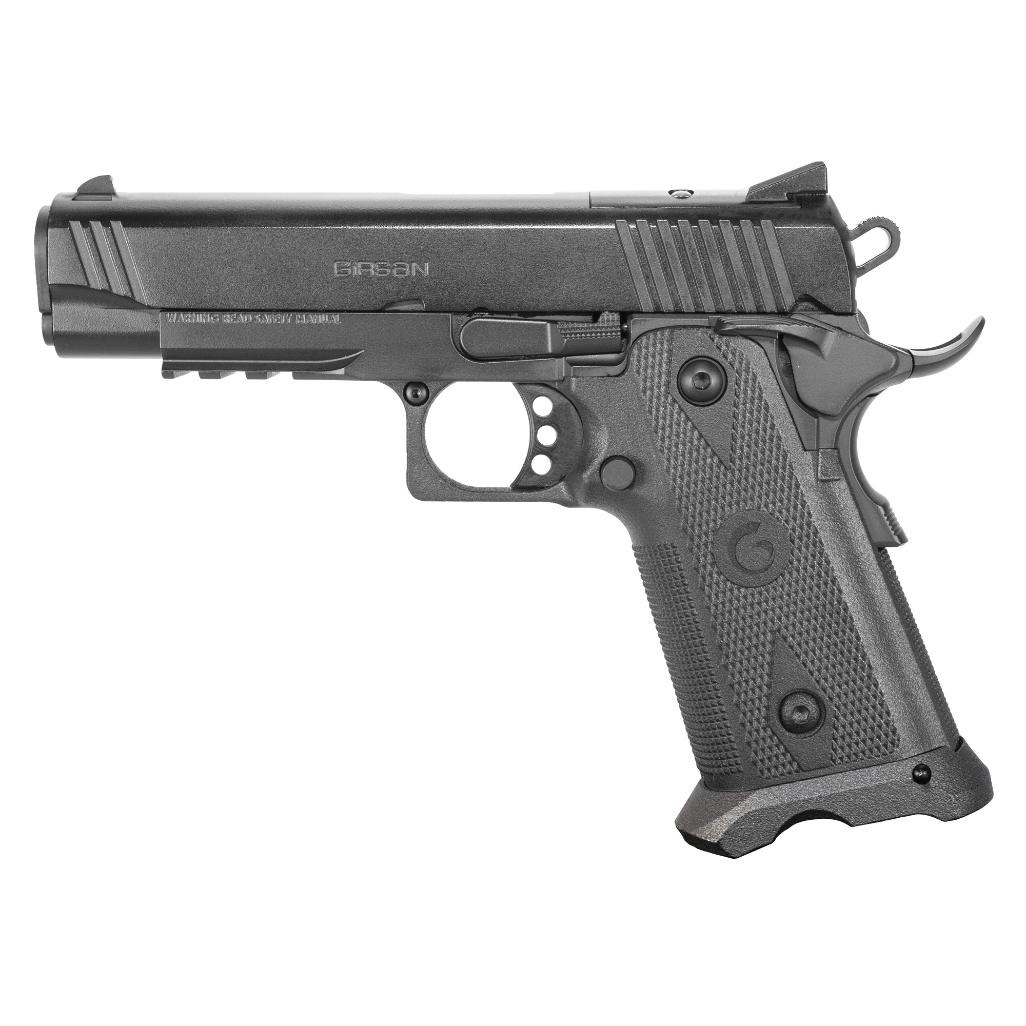 Girsan Witness 2311, Single Action, Semi-automatic, 45 ACP, 4.25 Barrel, Polymer Grips, Optic Ready, Far-Dot Optic Included, Blued Finish, Black, 11 Rounds 395050