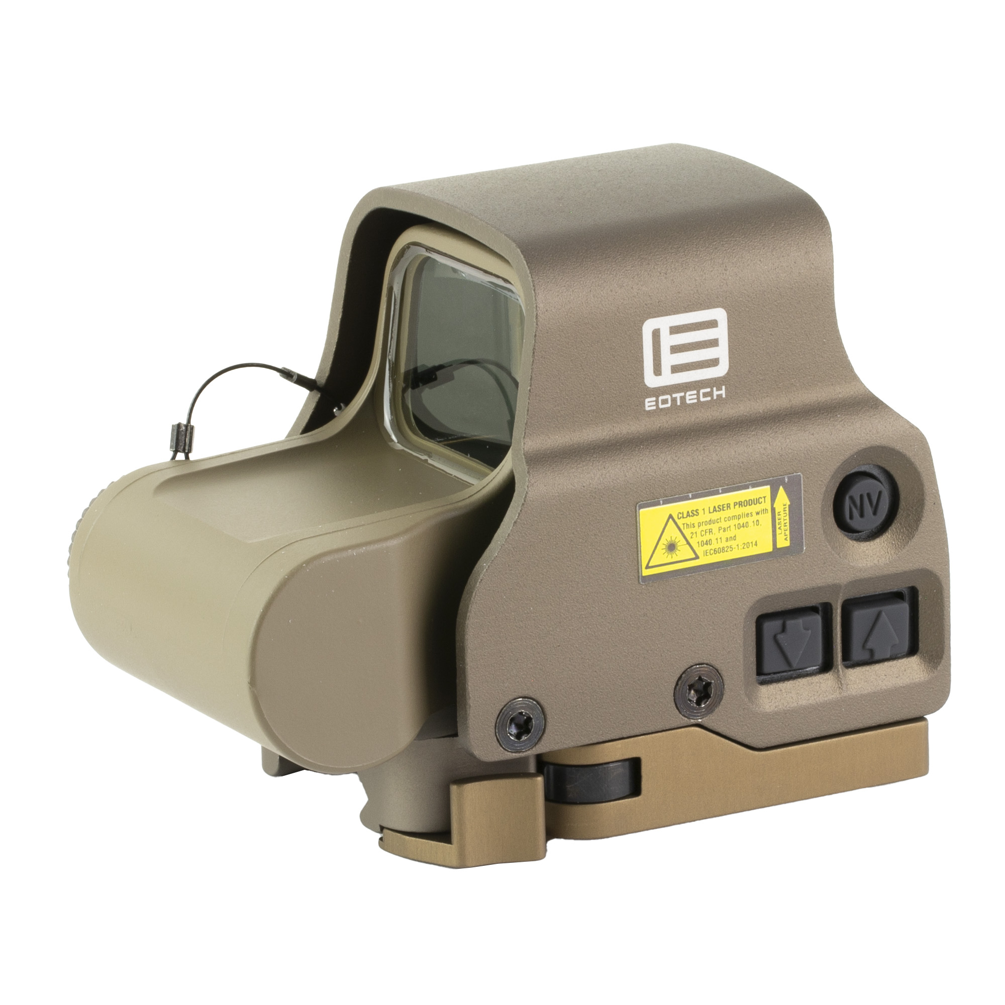 EOTECH EXPS3 Holographic Sight, 1 MOA Dot Reticle, Side Button Controls, Quick Disconnect Mount, Night Vision Compatabile, Tan Finish EXPS3-1TAN