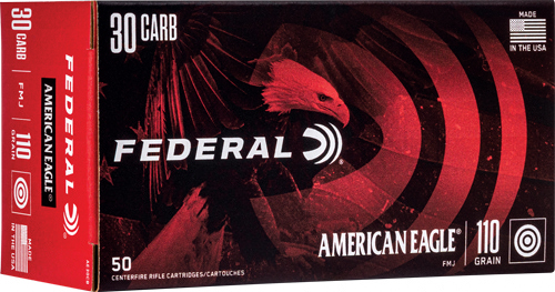 FEDERAL AE 30 CARBINE 110GR FMJ 50RD 10BX/CS