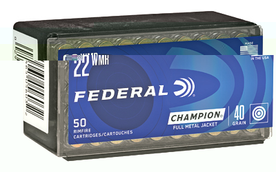Federal Champion, 22WMR, 40 Grain, Full Metal Jacket, 50 Round Box 737
