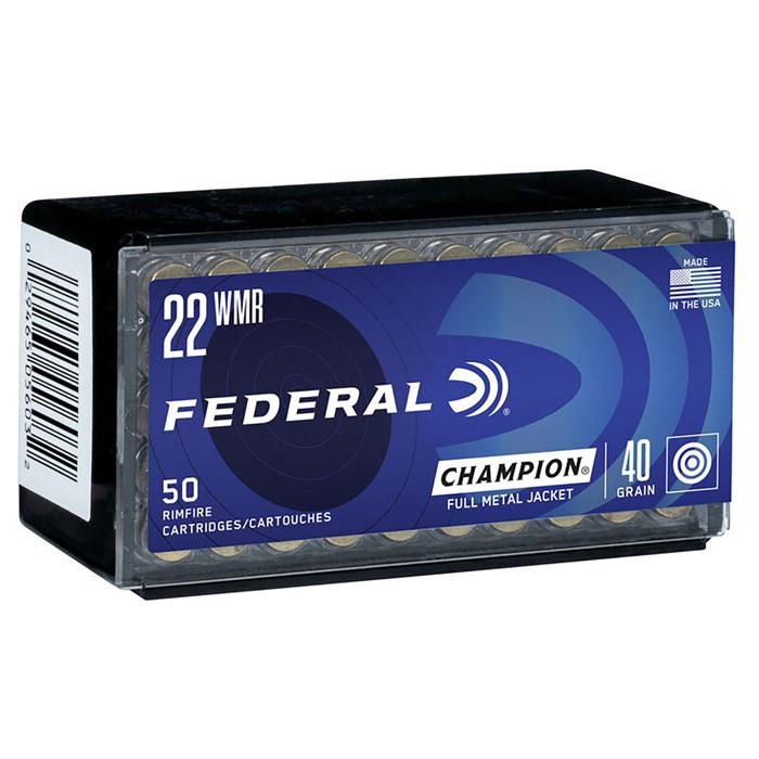CHAMPION AMMO 22 MAGNUM (WMR) 40GR FULL METAL JACKET