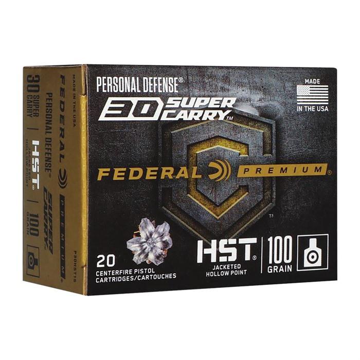 PREMIUM PERSONAL DEFENSE HST 30 SUPER CARRY AMMO