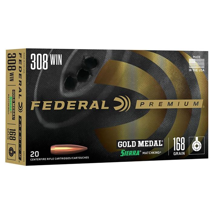 GOLD MEDAL MATCH AMMO 308 WINCHESTER 168GR HPBT