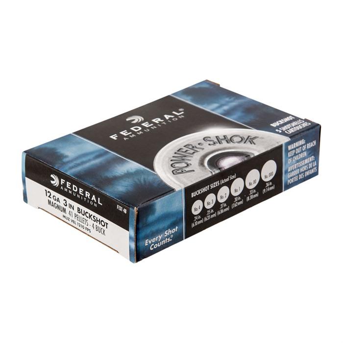POWER-SHOK AMMO 12 GAUGE 3'' #4 SHOT