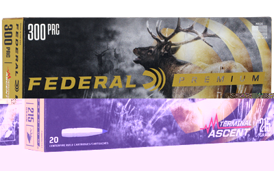 Federal Premium, 300PRC, 215 Grain, Terminal Ascent, 20 Round Box P300PRCTA3
