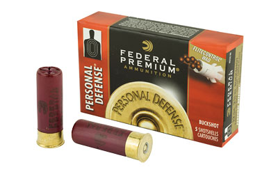 Federal Personal Defense, 12 Gauge, 2.75, 00 Buck, Buckshot, 9 Pellets, 5 Round Box PD13200