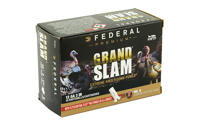 Federal Grand Slam, 12 Gauge, 3, #6, 1.75oz, Flight Control, 10 Round Box PFCX157F6