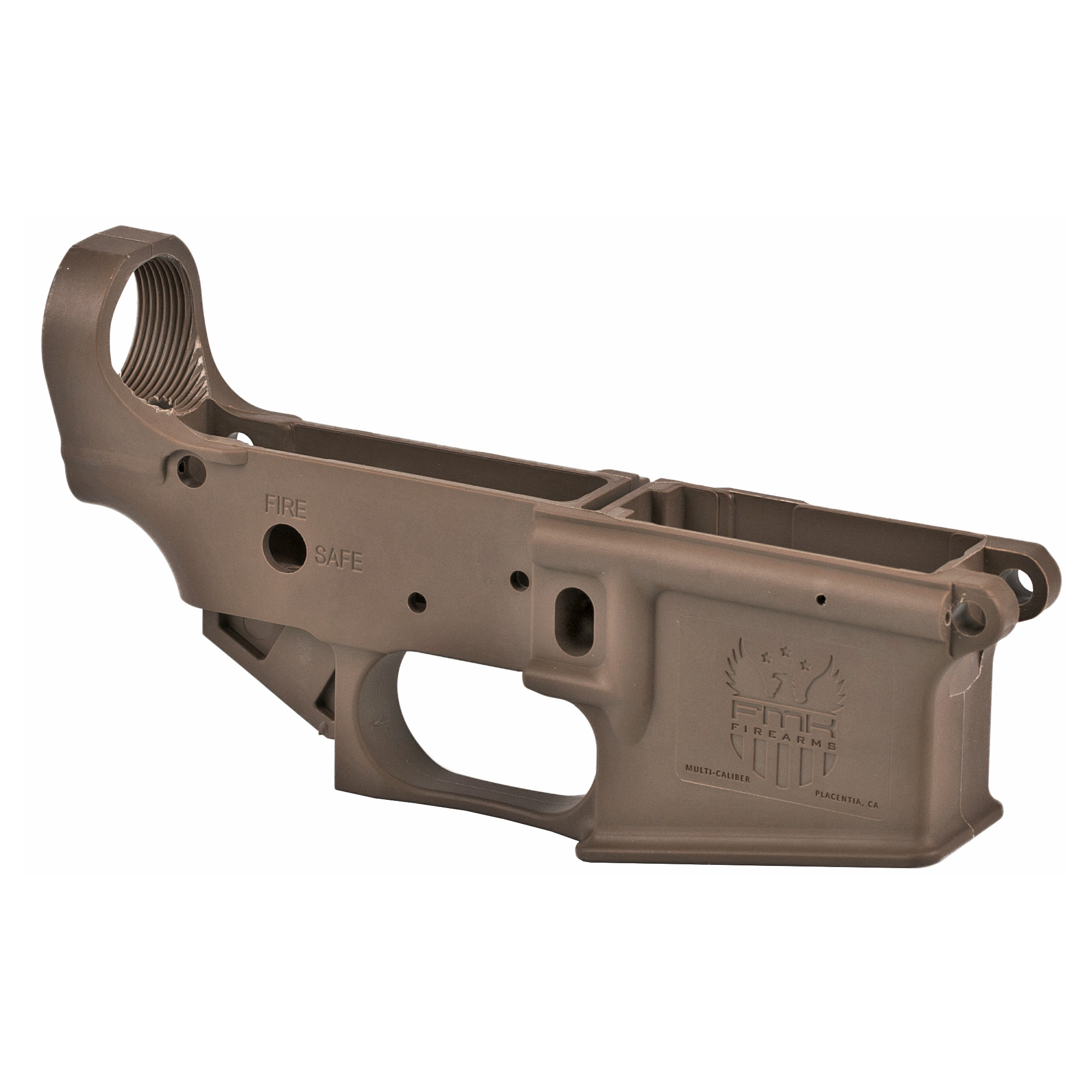 FMK Firearms AR-1 Lower, AR-15, Stripped, Polymer Receiver, Burnt Bronze Color FMKGAR1EBRT