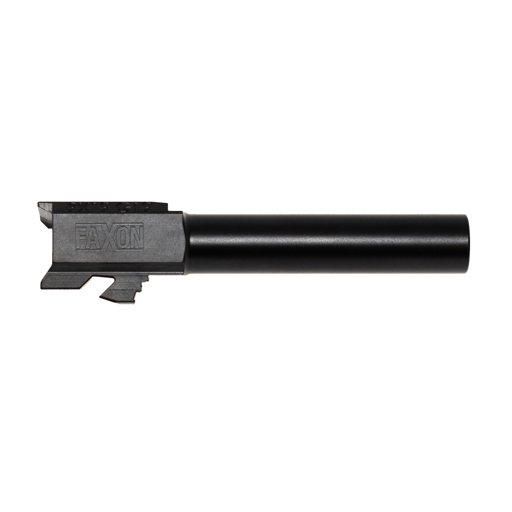 Faxon Firearms Duty Series, 1:10 Twist Barrel, 4.02, 9MM, Fits Glock 19, Gen 2-5, Nitride Finish, Black GA910N19NGQ-N