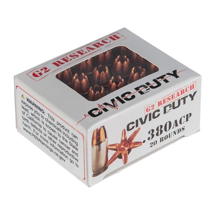 G2R CIVIC DUTY 380 ACP AMMO