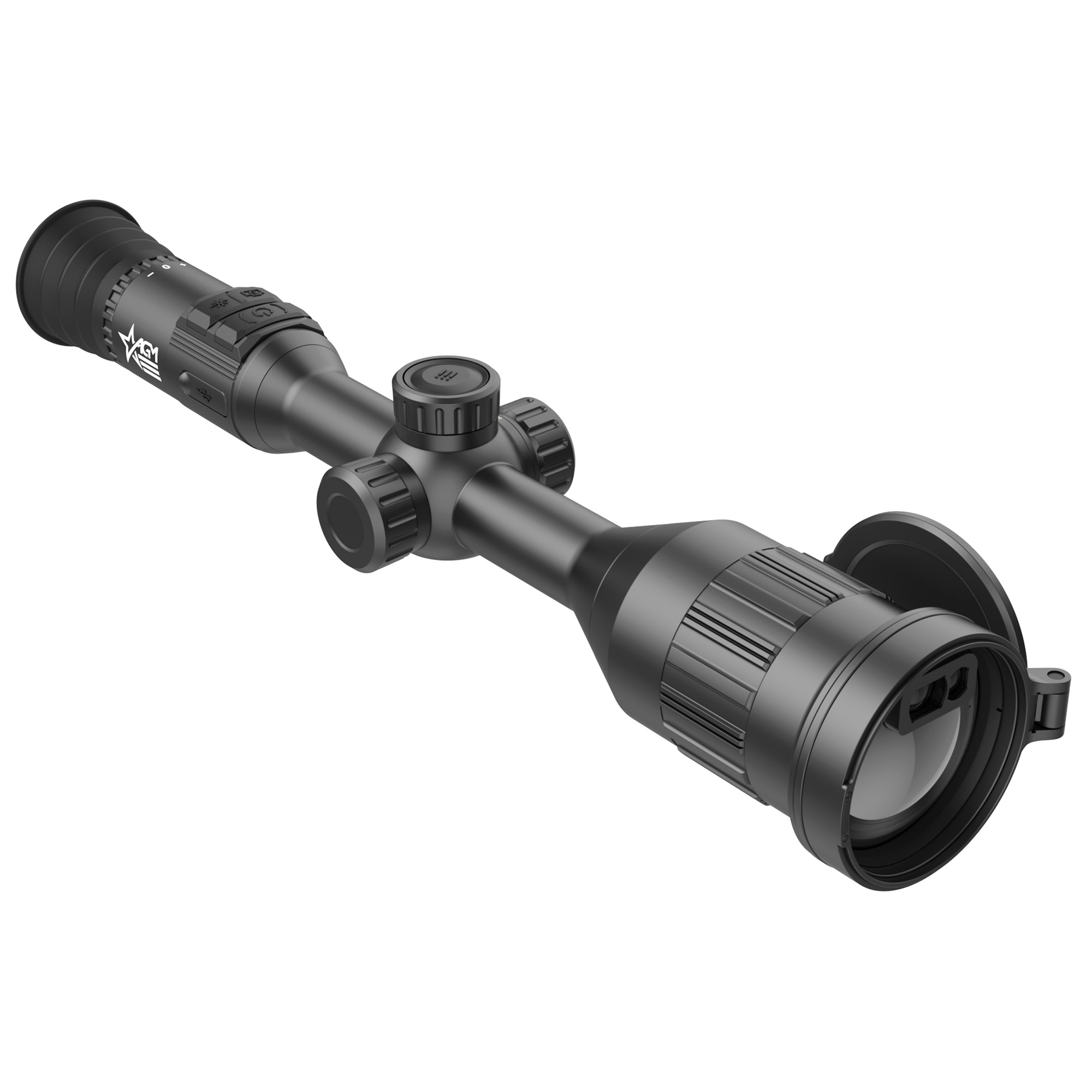 AGM Global Vision Adder V2 LRF, Thermal Imaging Scope, 60mm Objective, 2.5X Magnification, 30mm Maintube, 1280x1024 Resolution, Multiple Reticles, Black ADDE60-1280-2