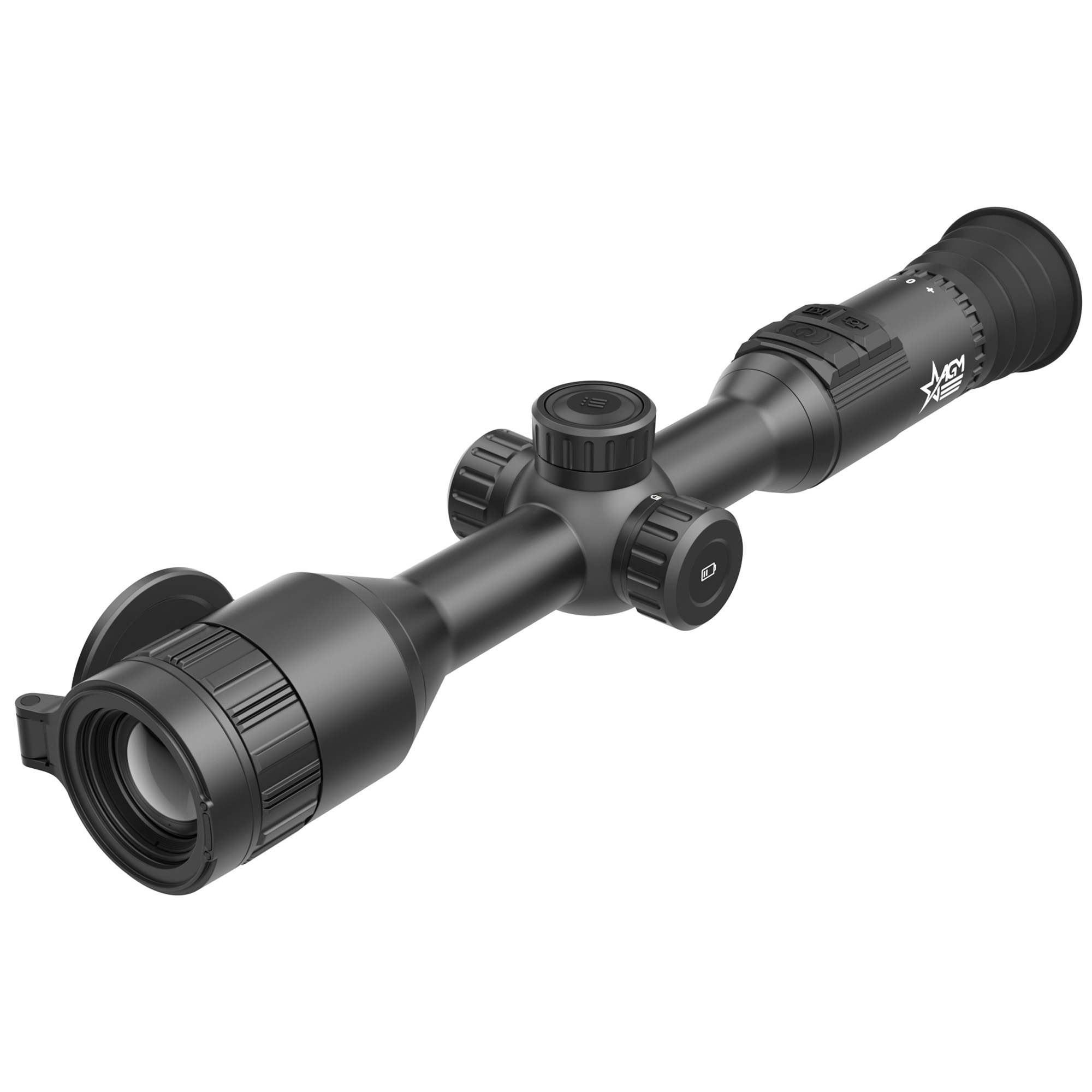 AGM Global Vision Adder V2, Thermal Imaging Scope, 35mm Objective, 4X Magnification, 30mm Maintube, 384x288 Resolution, Multiple Reticles, Black ADDE35-384-2