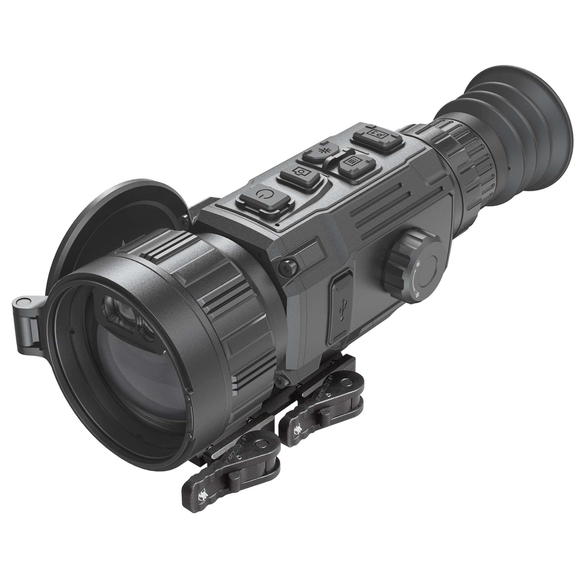 AGM Global Vision Rattler V3 LRF, Thermal Imaging Scope, 50mm Objective, 3.5X Magnification, 640x512 Resolution, Multiple Reticle, Black RATT50-640-V3