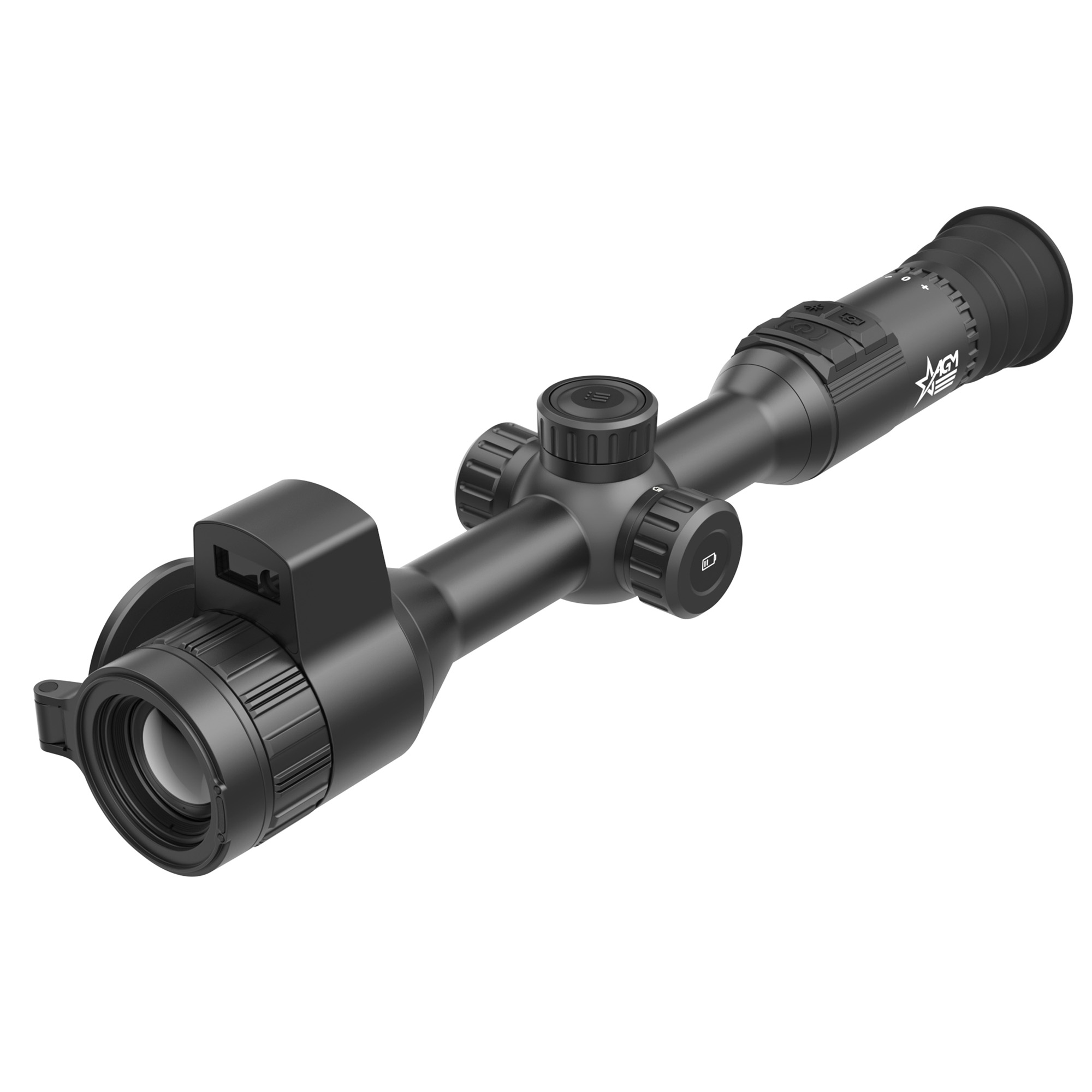 AGM Global Vision Adder V2 LRF, Thermal Imaging Scope, 35mm Objective, 2.5X Magnification, 30mm Maintube, 640x512 Resolution, Multiple Reticles, Black ADDE35-640-2