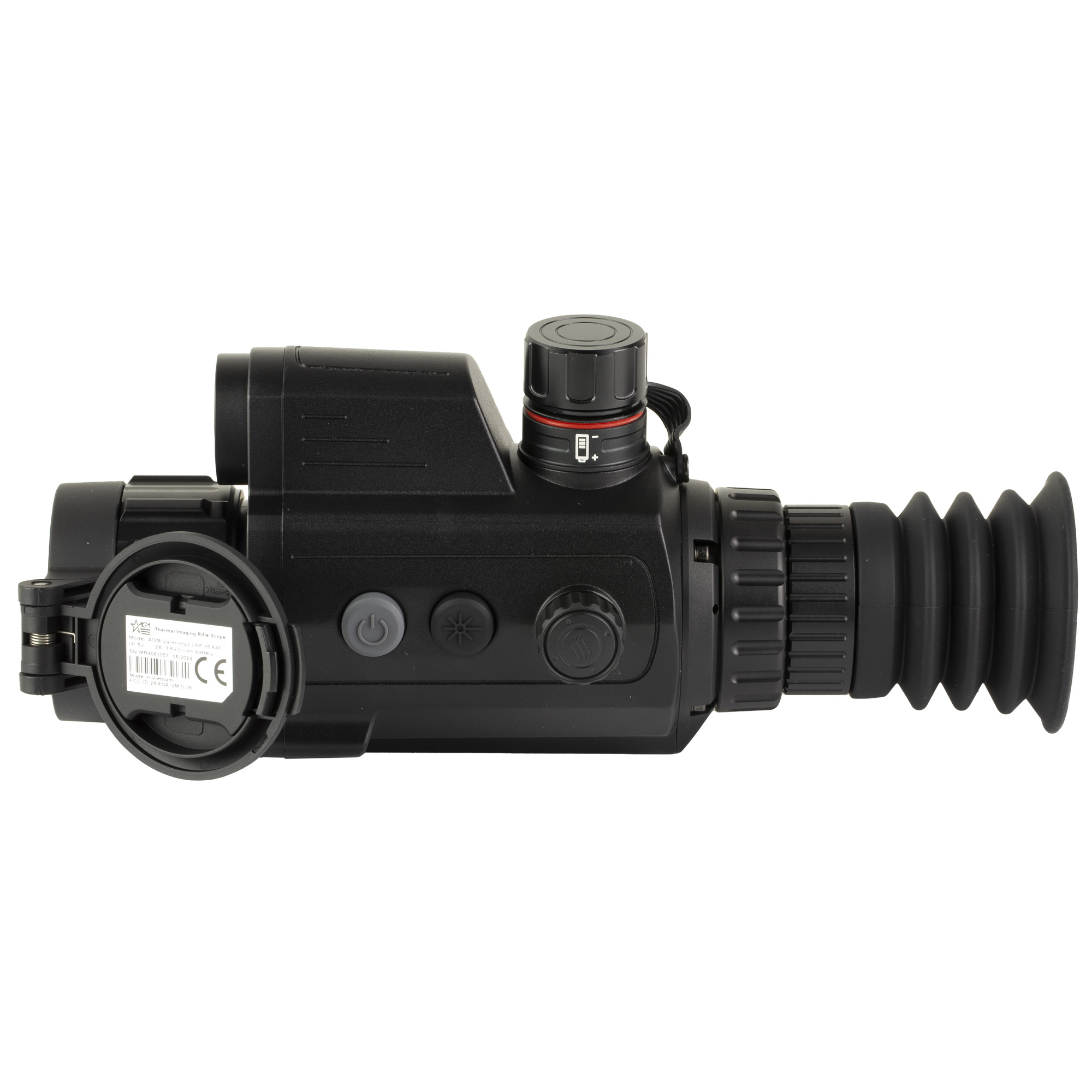 AGM Global Vision Varmint V2 LRF 35-640, Thermal Imaging Scope, 2-16X Magnification, 35mm, Multiple Reticle, Black, Built-In Laser Range Finder, Digital Zoom 1X/2X/4X/8X VARM35-640-2