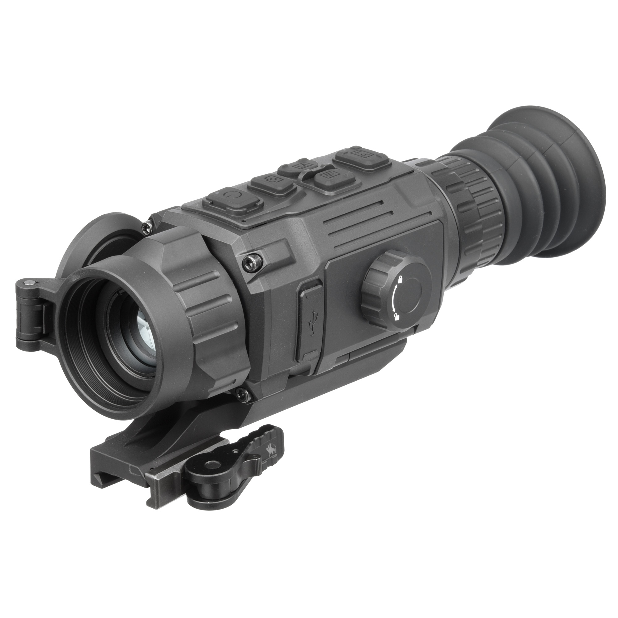 AGM Global Vision Rattler V2, Thermal Imaging Scope, 25mm Objective, 3.5X Magnification, 320x256 Resolution, Multiple Reticle, Black RATT25-320-2