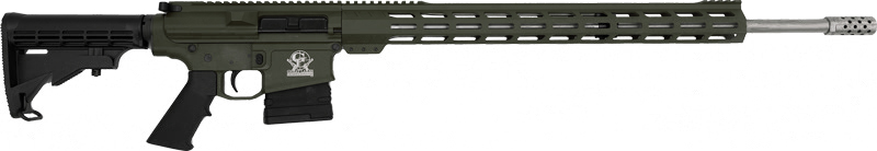 GLFA AR10 RIFLE 243 WIN 24 S/S BBL 5-SHOT OD GREEN