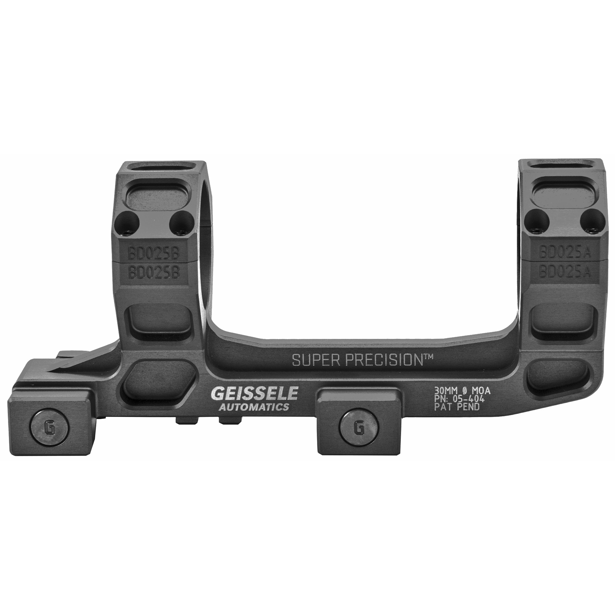 Geissele Automatics Super Precision, Mount, 30mm, Black Color, Anodized Finish 05-404B