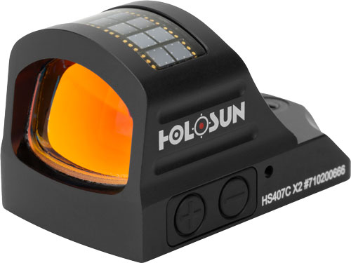 HOLOSUN 407 OPEN REFLEX RED 2- MOA DOT SOLAR SHK AWK PISTOL