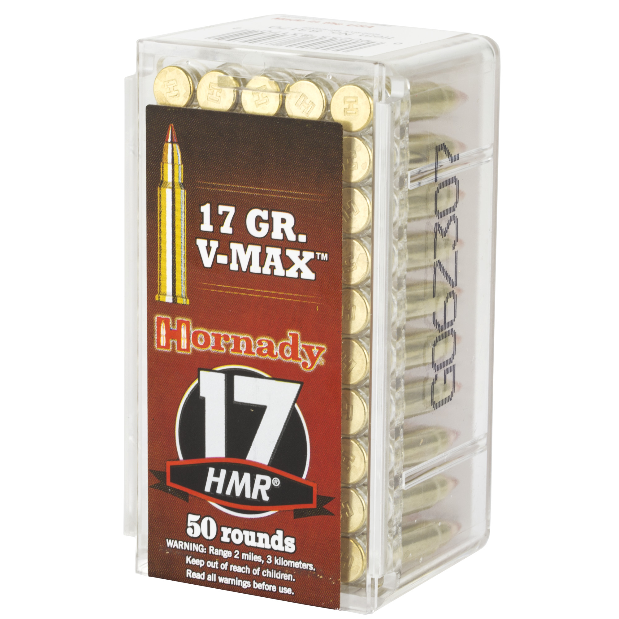 Hornady Varmint Express, 17HMR, 17 Grain, V-Max, 50 Round Box 83170