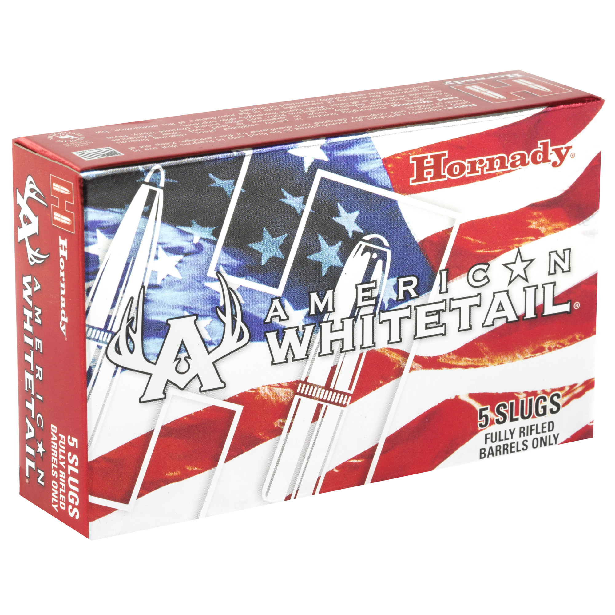 Hornady American Whitetail, 12 Gauge, 2.75, 325 Grain, InterLock, Rifled Slug, 5 Round Box 86271