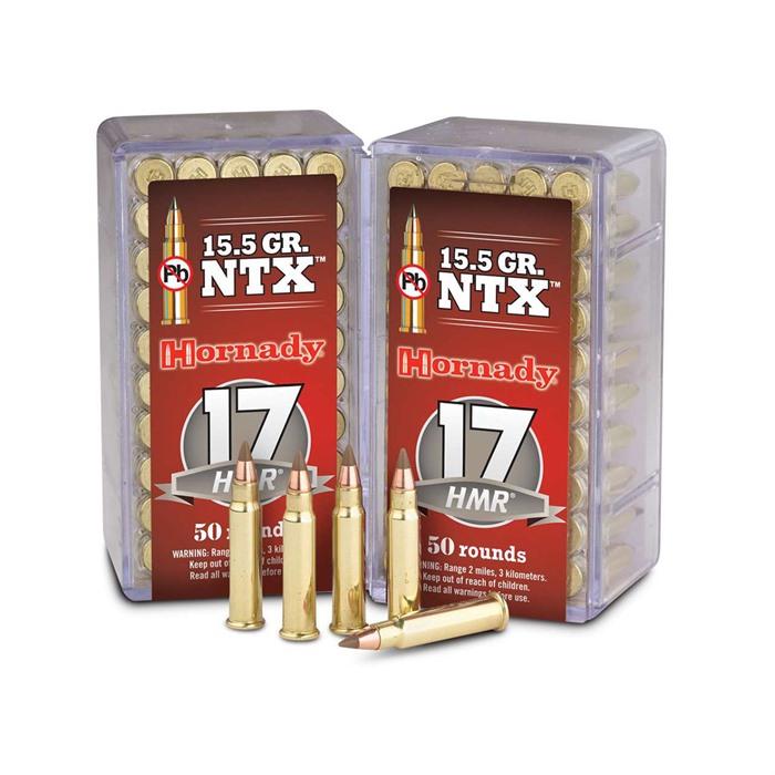 NTX RIMFIRE AMMO 17 HMR 15.5GR HOLLOW POINT