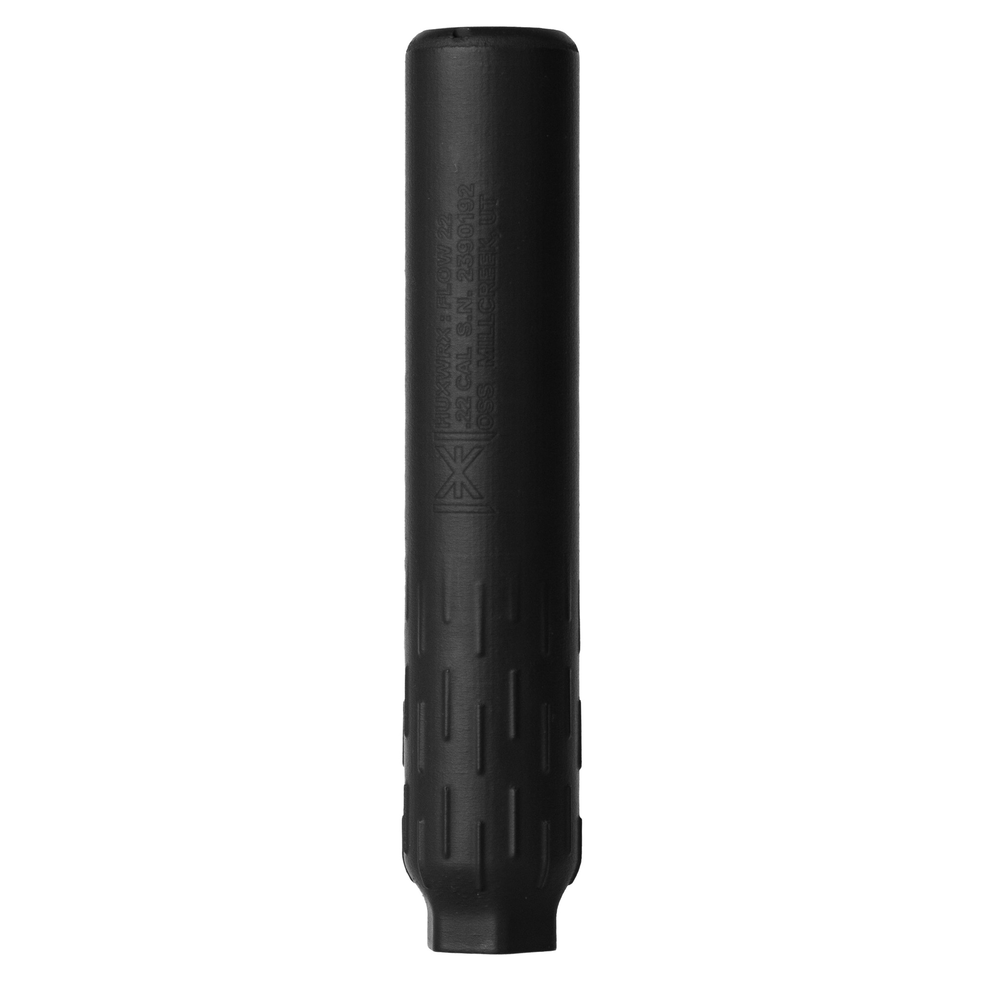 HUXWRX Safety Company Flow 22 Ti, Suppressor, 22 LR, Cerakote Finish, Black, Grade 5 Titanium, 1/2x28 Direct Thread 3076