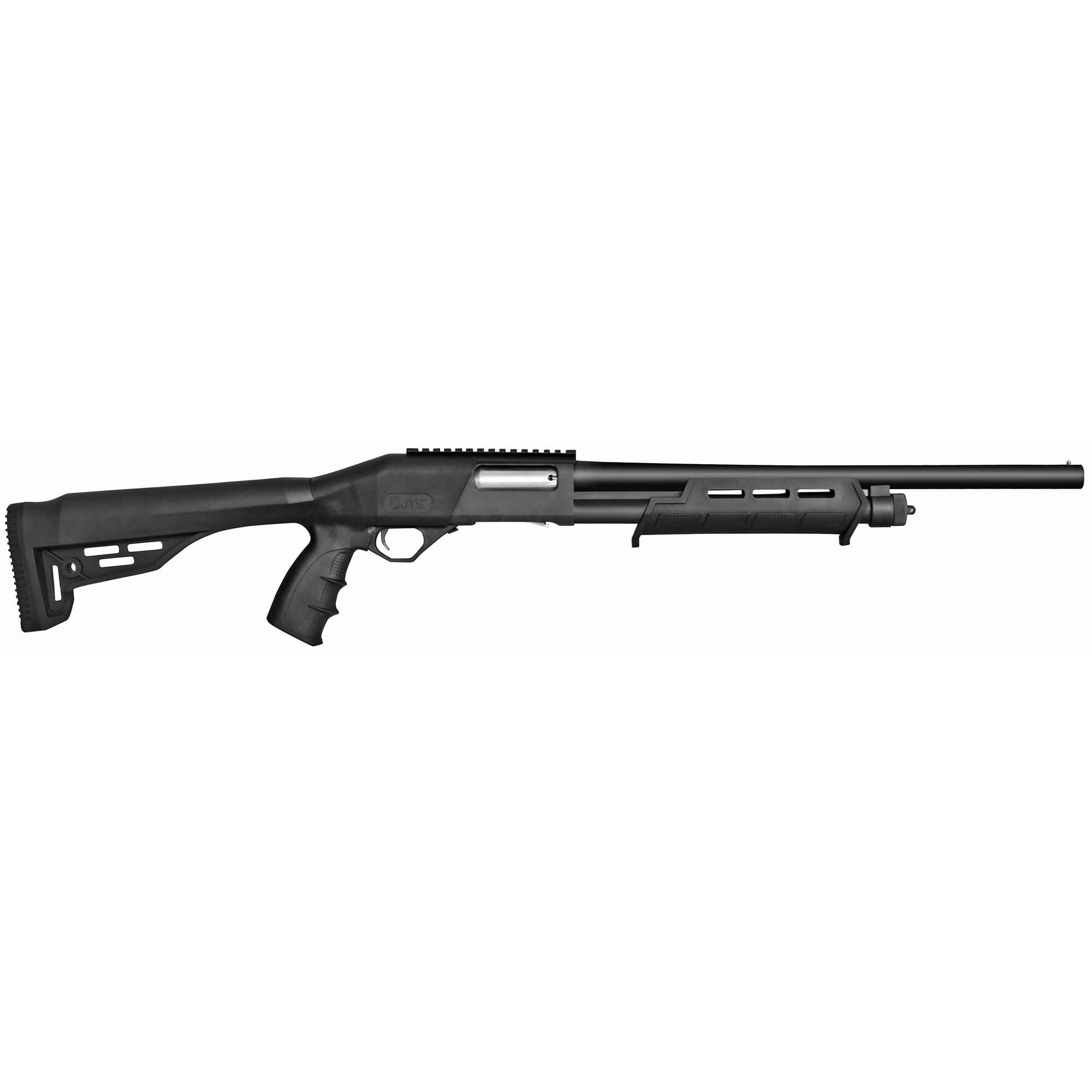 JTS Group X12PT, Pump, 12 Gauge 3, 18.5 Barrel, Cylinder Choke, Black Color, Polymer Stock, 4Rd X12PT