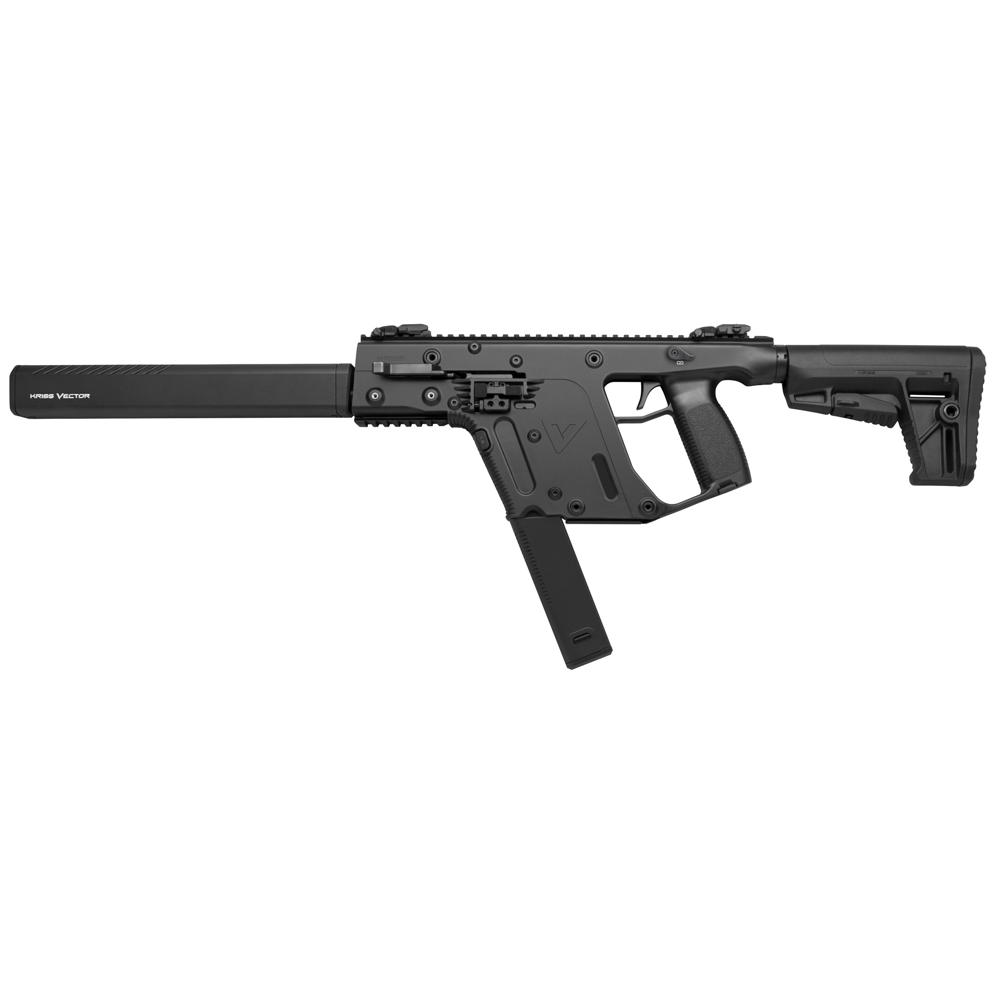 KRISS USA, Inc VECTOR CRB, Gen II, Semi-automatic Rifle, 9MM, 16 Barrel, Matte Finish, Black, KRISS Stock, Back-Up Front & Rear Sight, 1 Magazine, 40 Rounds KV90-CBL20