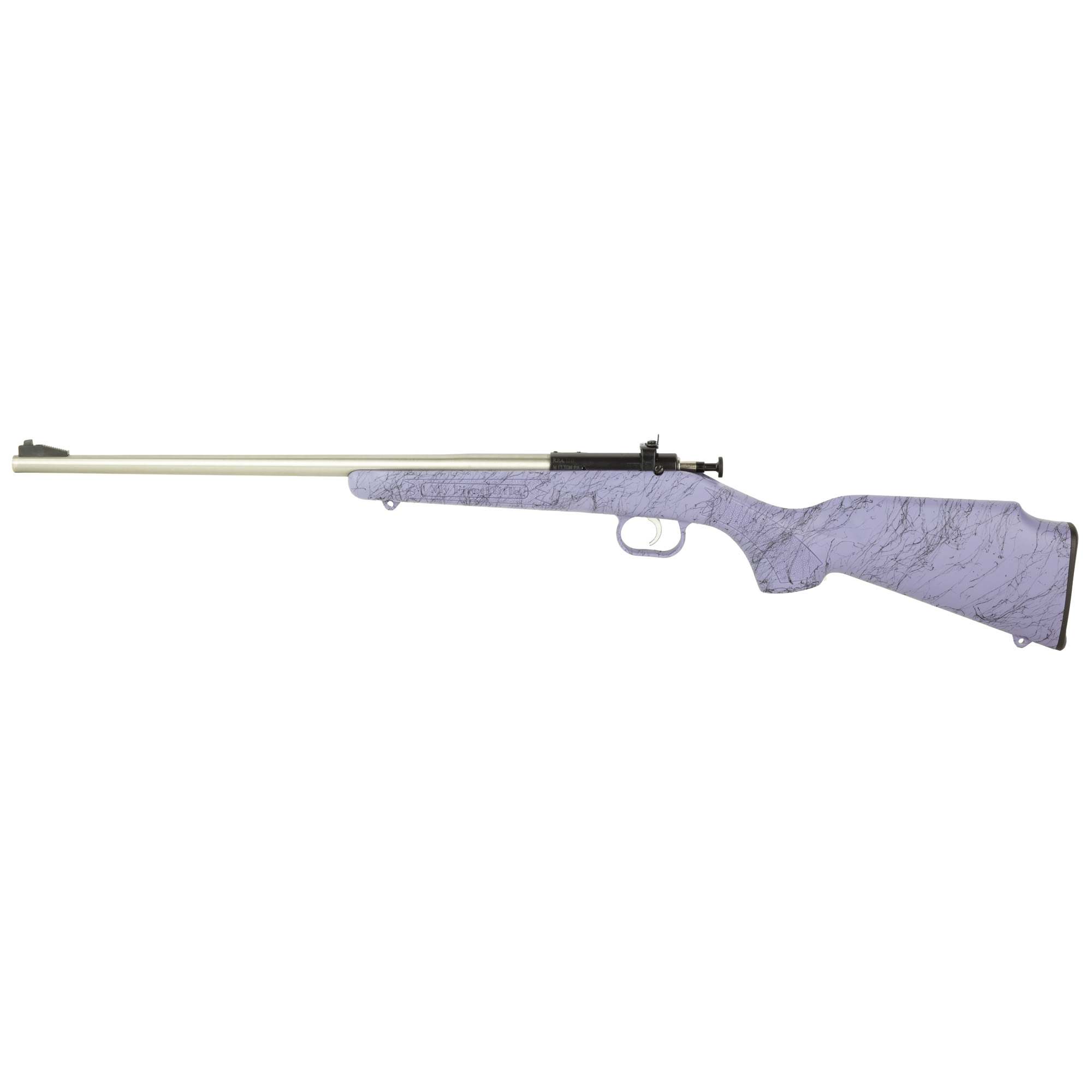 Keystone Sporting Arms Crickett, Bolt Action Rifle, Compact, 22 LR, 16.1 Barrel, Stainless Steel, Purple Stock, Single Shot KSA2445