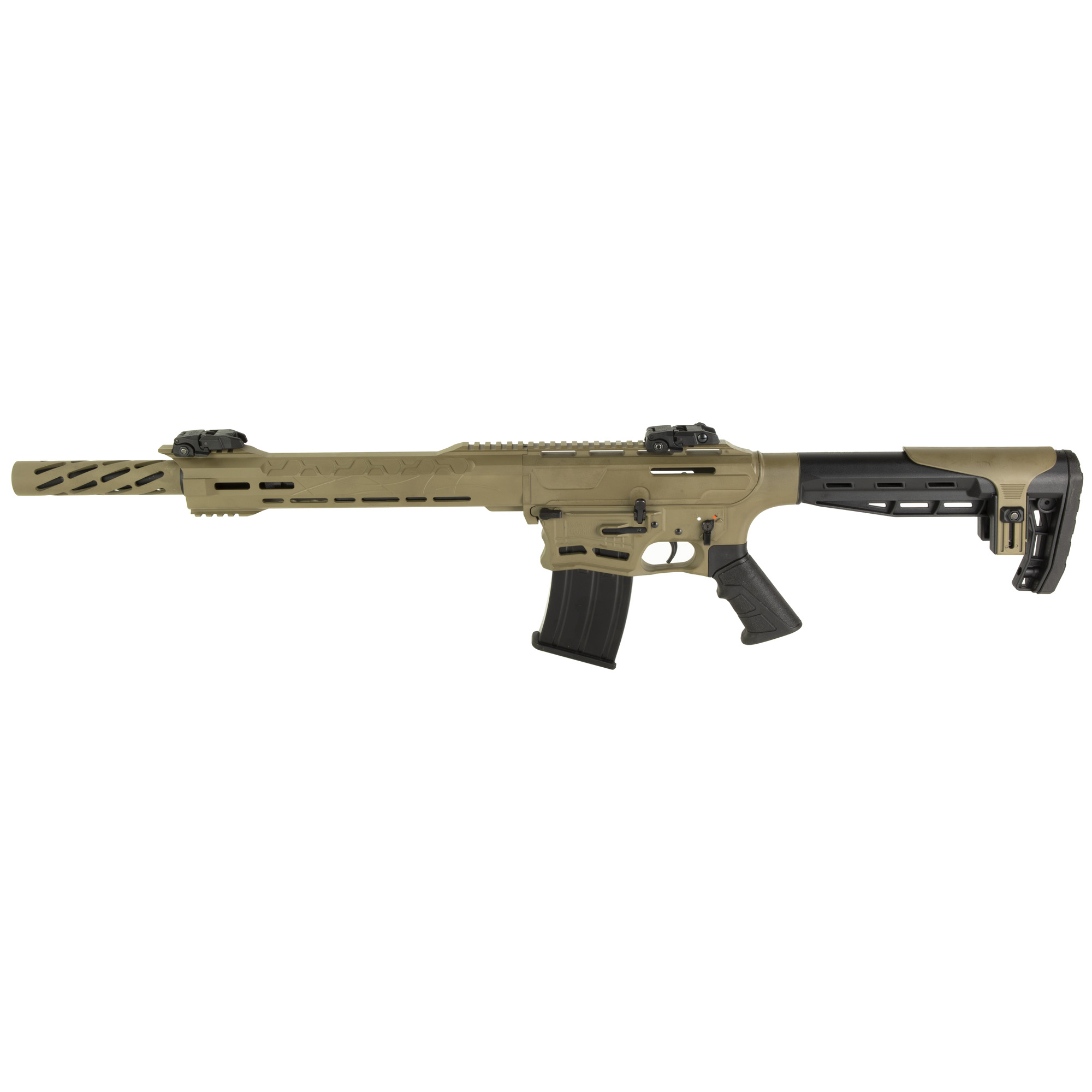 Citadel BOSS-25, Semi-automatic Shotgun, 12 Gauge, 3 Chamber, 18.75 Barrel, Cerakote Finish, Flat Dark Earth, Synthetic Furniture, 5 Rounds, 2 Magazines, Includes 5 Choke Tubes CBOSS2512-FDE