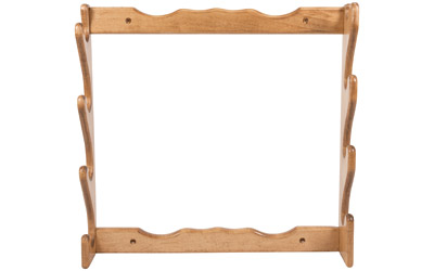 Allen Company Four Gun Wooden Wall Rack, Solid Wood Construction, 24.5X24.5x4.25, Natural Finish 18550