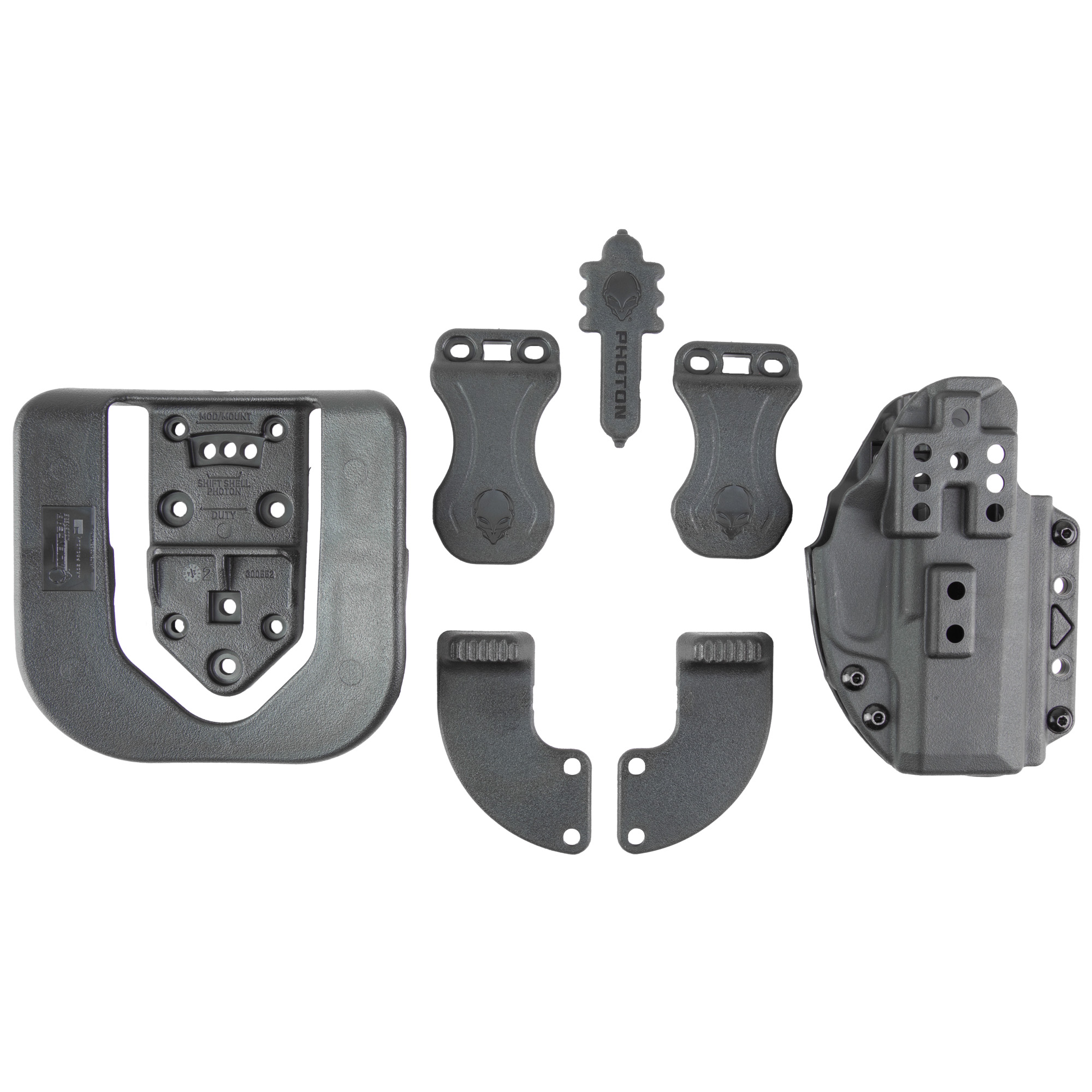 Alien Gear Holsters Photon Holster, Fits Sig P365/X/SAS, Polymer Construction, Ambidextrous, Black PHO-0900-L0-D