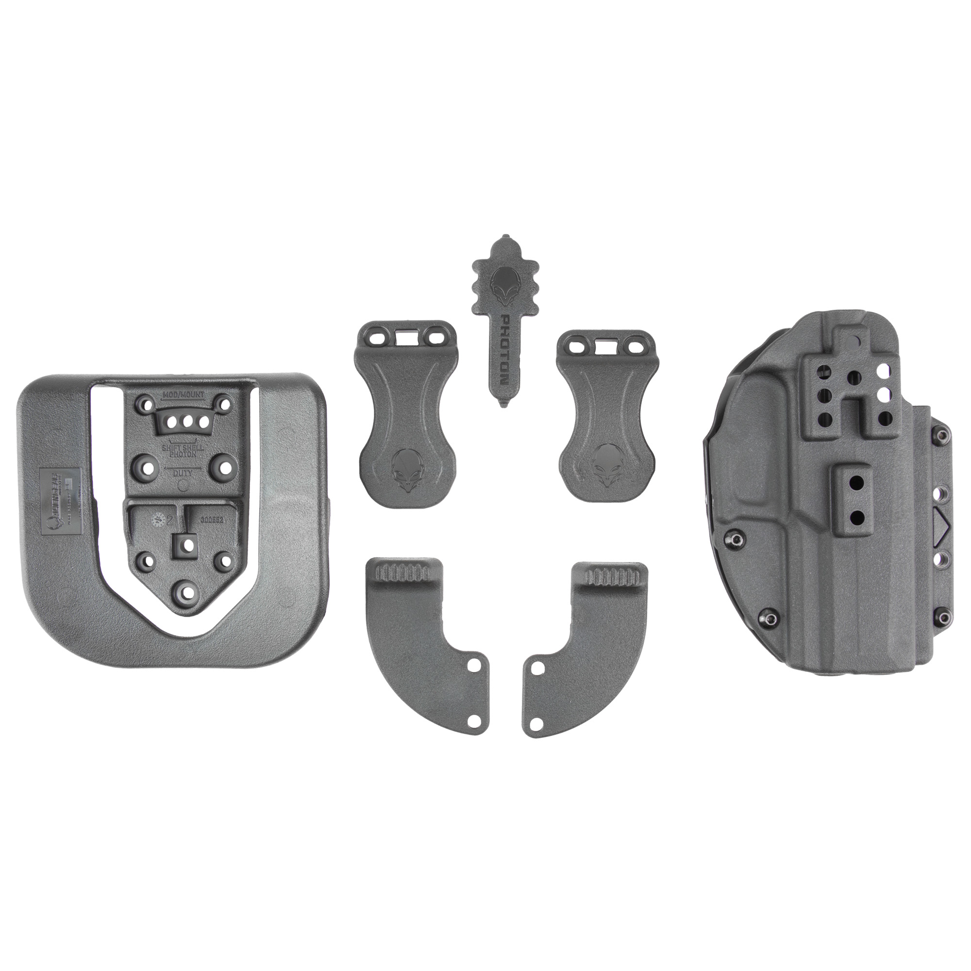 Alien Gear Holsters Photon Holster, Fits Sig P320 Compact, Polymer Construction, Ambidextrous, Black PHO-0692-L0-D