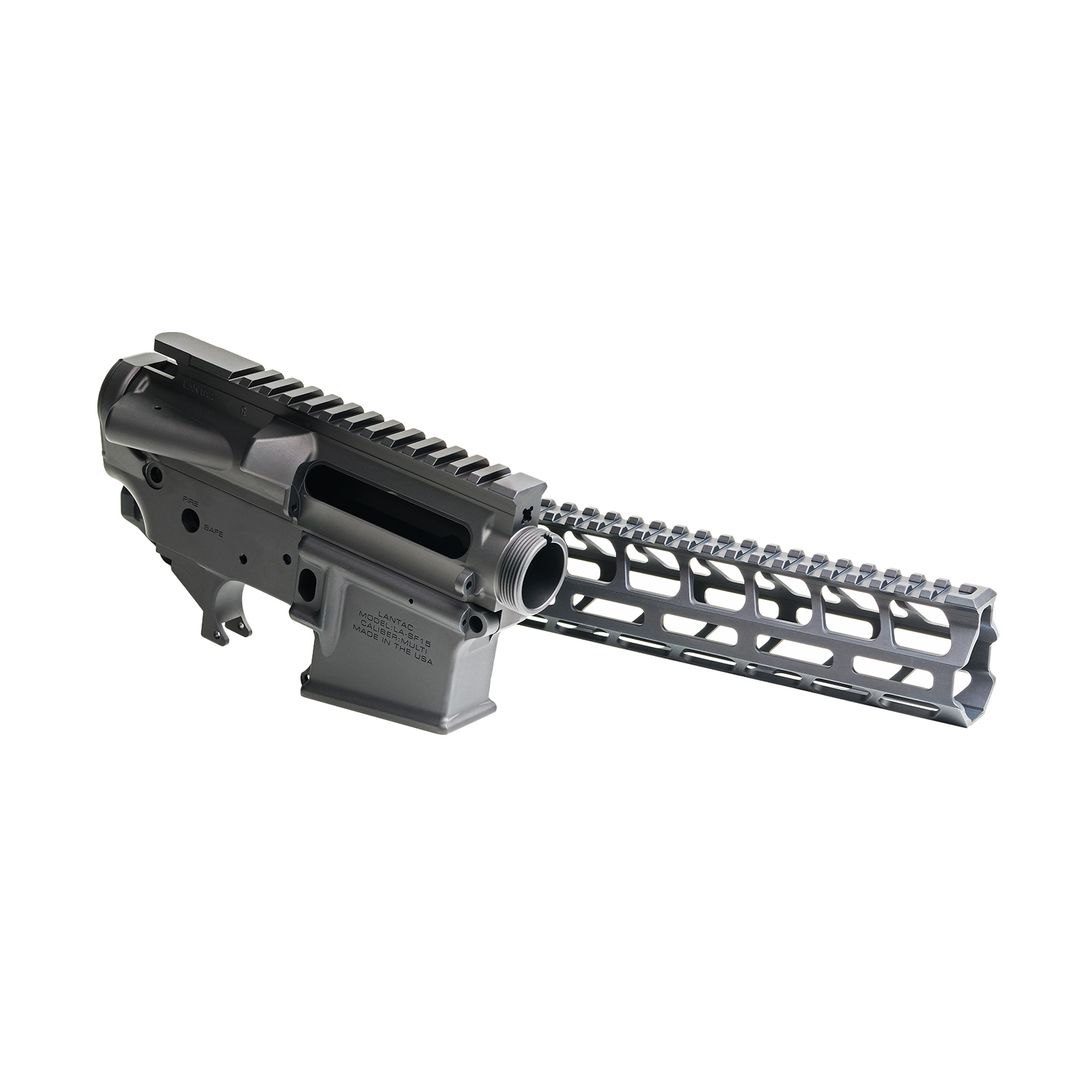 LanTac USA LLC SF AR-15 Forged Builder Set, Anodized Finish, Black, Includes Upper/Lower Receiver and 13.5 Spada M-LOK Rail with Mounting Hardware 01-RV-BSET-13-SF