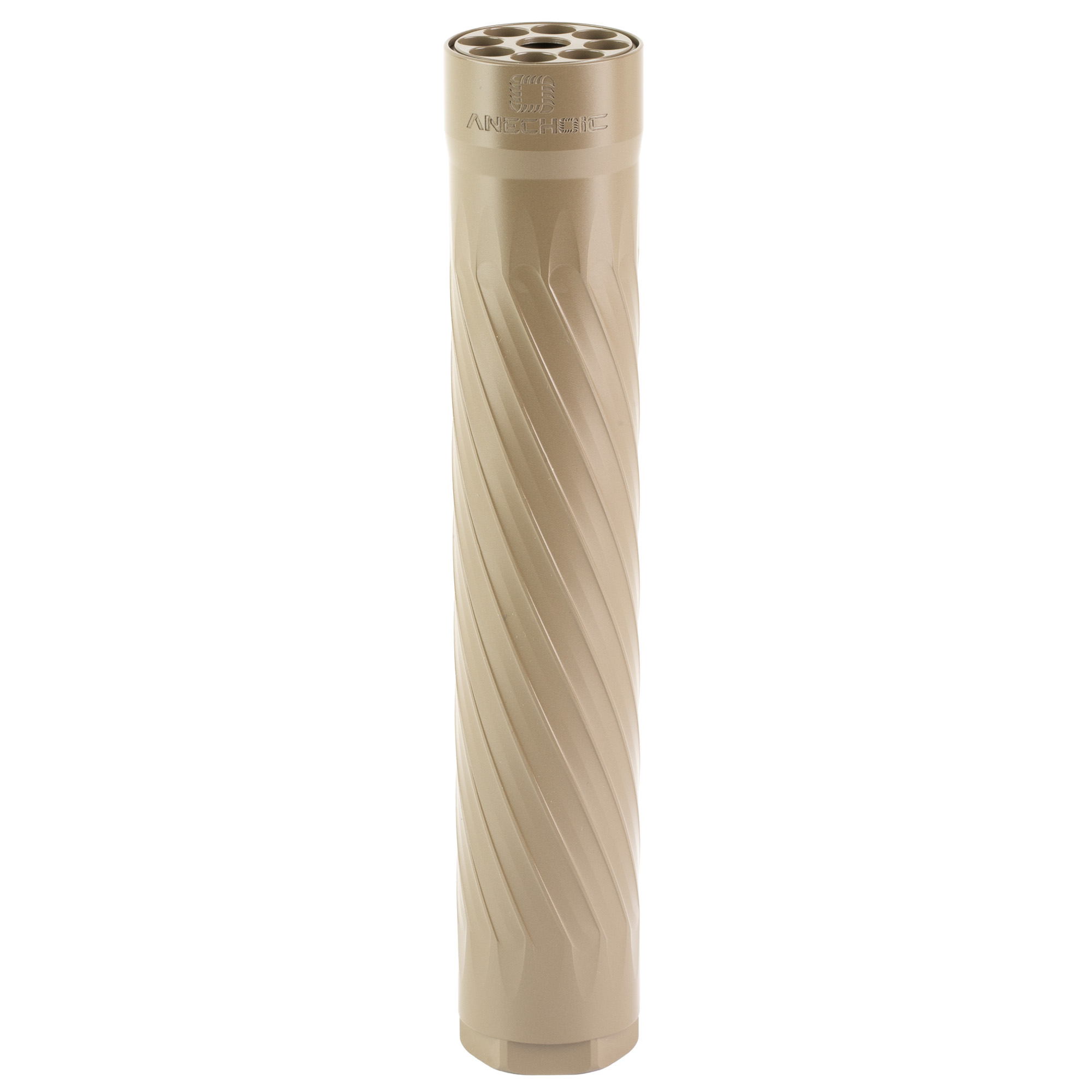 ANECHOIC 22, Suppressor, 22LR/22 WMR, Titanium and Aluminum Construction, Cerakote Finish, Flat Dark Earth, Includes Titan 1/2X28 Direct Thread Mount X-22-FDE