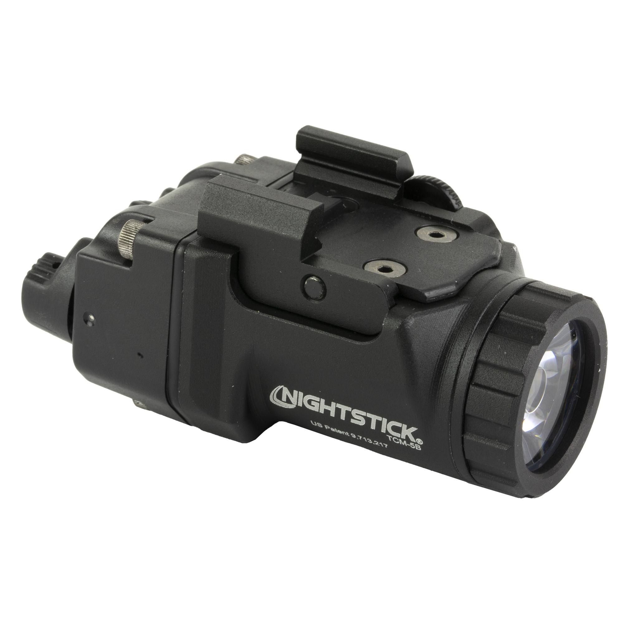 Nightstick TCM-5B, Tactical Weapon-Mounted Light, Fits Glock G43X MOS, Glock G48 MOS, Shadow Systems CR920, H&K HK45C & Hellcat, 650 Lumens, 2 Hour Run Time, IP-X7 Waterproof, Matte Finish, Black TCM-5B