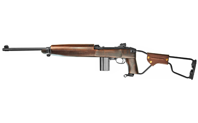 Inland Manufacturing M1A1 Paratrooper Carbine, Semi-automatic Rifle, 30 Carbine, 18 Barrel, Black Finish, Folding Wire Stock, Adjustable Rear Sights, 1-15Rd Magazine ILM150