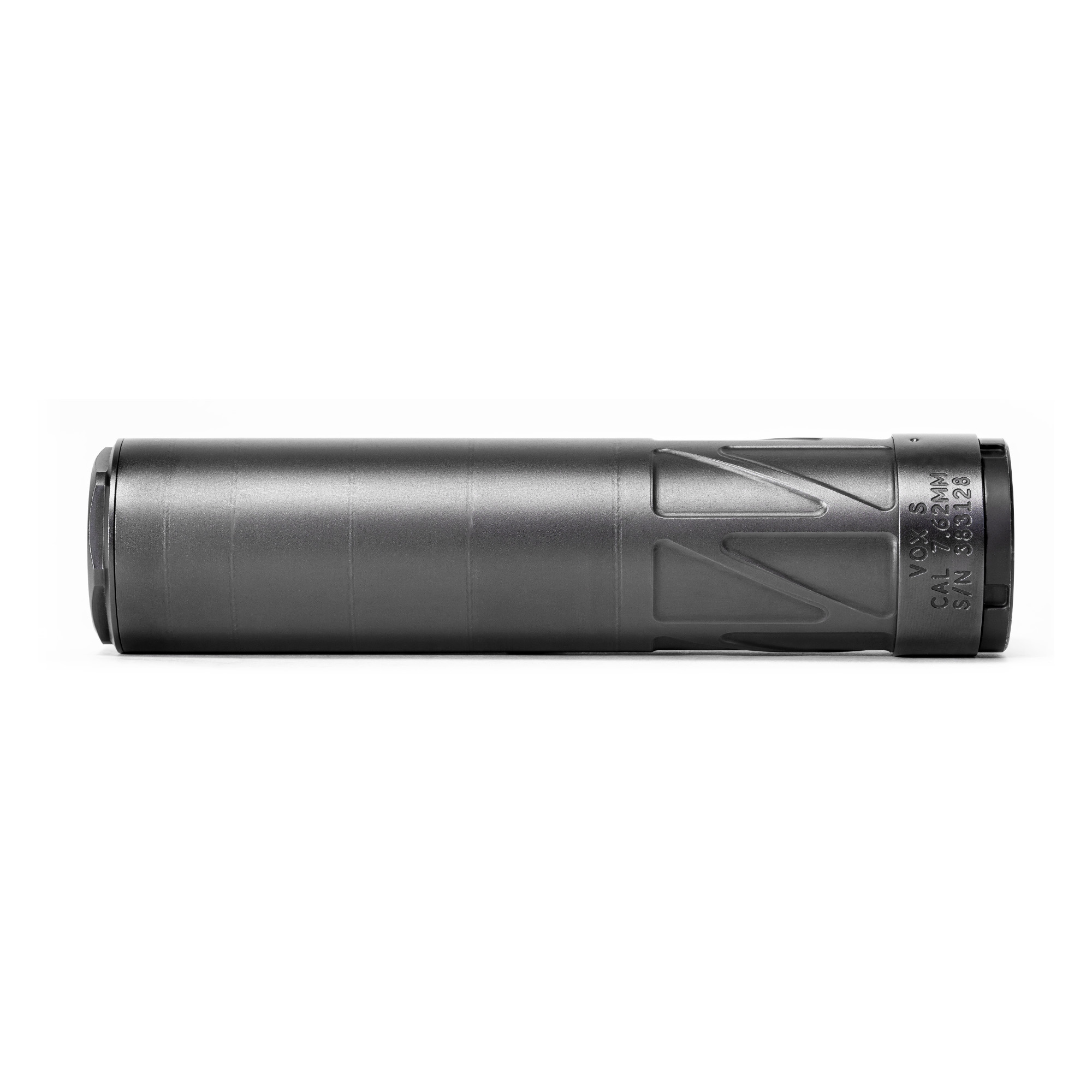 Energetic Armament KEY VOX S, 30 Caliber Suppressor, 12.9 Ounces, 5.9 Length, 1.55 Diameter, Welded Core, Heat Treated C300 Nickel-Cobalt Alloy, 5/8-24 Direct Thread, Compatible with Other Mounting Hardware, Nitride Finish, Black EA04