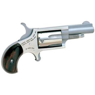 North American Arms 22MC Mini-Revolver  22 LR or 22 WMR 5 Shot 1.63 Barrel, Overall Stainless Steel Finish, Rosewood Grip Includes Cylinder