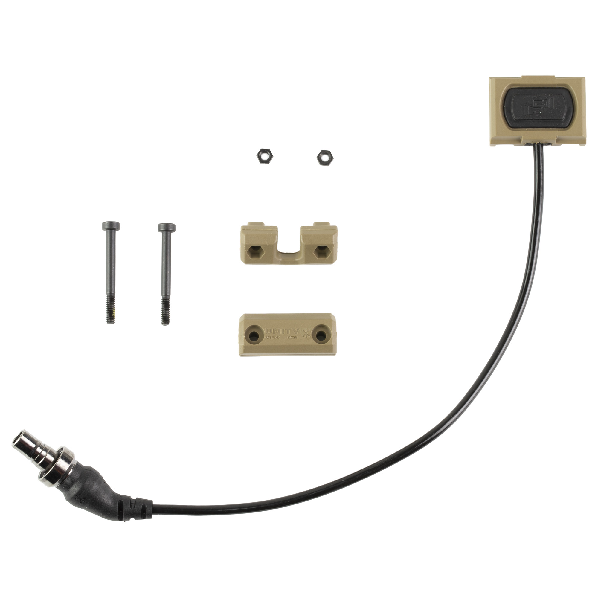 Unity Tactical ModButton Lite, 7, Remote Switch For SureFire Scout Light Weapon Lights, Fits Picatinny, Flat Dark Earth MBL-FDE-SF-7