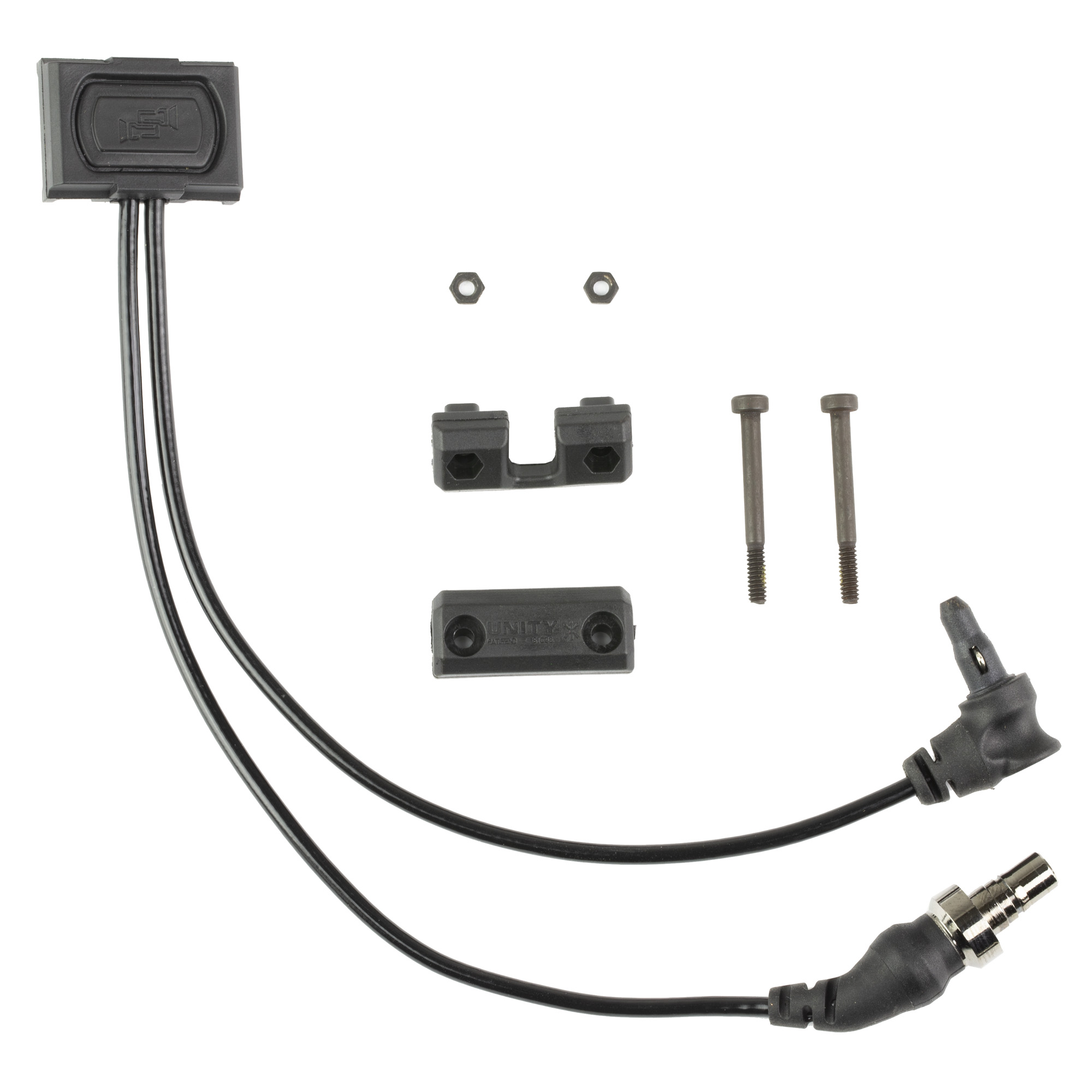 Unity Tactical ModButton Lite SYNC, 7, Dual Lead Remote Switch For Surefire Scout and Crane Laser, Fits Picatinny, Black MBL2-BLK-SF-CL-7